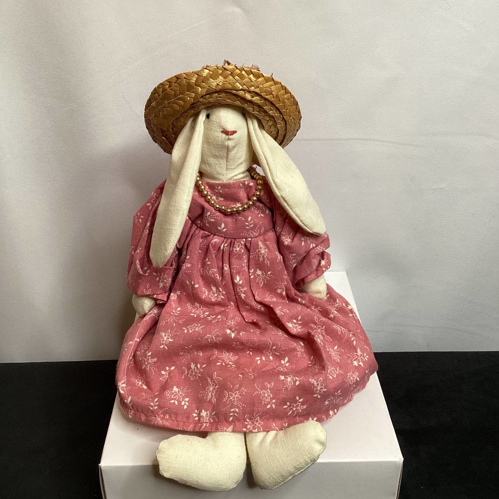 Handmade Country Bunny Shelf Sitter